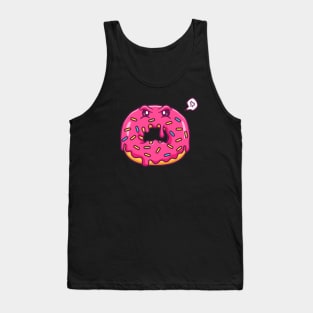 Cute Doughnut Monster Angry Cartoon Tank Top